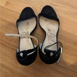 Sam Edelman Black Ankle Strap Heels